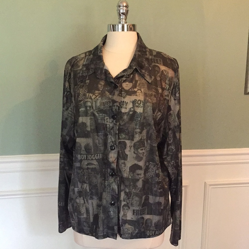 X-it X-it Vintage button down shirt in 2X